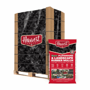 Viagrow 1.5 Cu. Ft. / 2000 Lbs. Black Rubber Mini-Nuggets Bagged Mulch for Landscape and Playground (50-Pack)