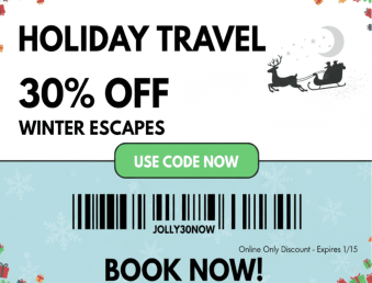Holiday travel coupon
